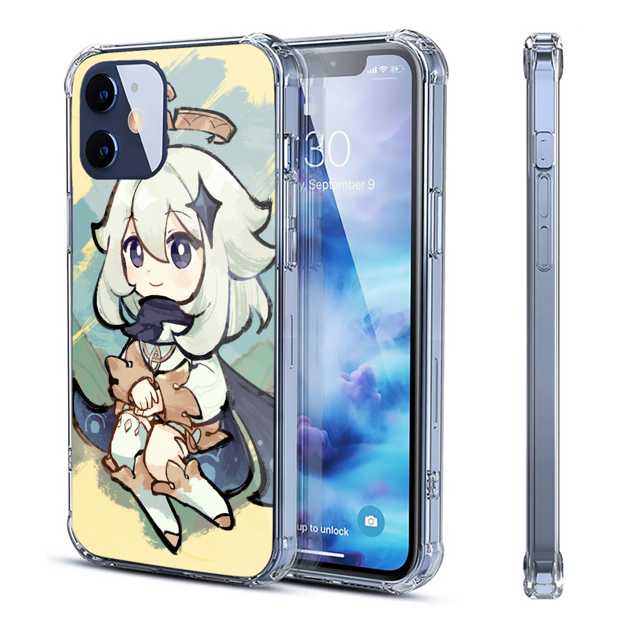 げんし神 genshin 【iPhone 12シリーズ対応】透明スマホケース（クリアソフトケース）